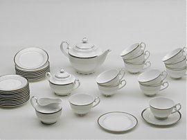 Zestaw porcelanowy Gerlach Arabeska - serwis do herbaty dla 12 osób