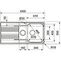 Zlewozmywak stalowy Franke SMART 651 - SRX 651 len