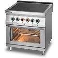 Kuchnia elektryczna gastronomiczna Lozamet z płytą ceramiczną 4-polową z piekarnikiem elek. L700.KEC4 PET