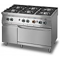 Kuchenka gazowa gastronomiczna Lozamet 6-palnikowa z piekarnikiem gazowym L900.KG6 PG+SD